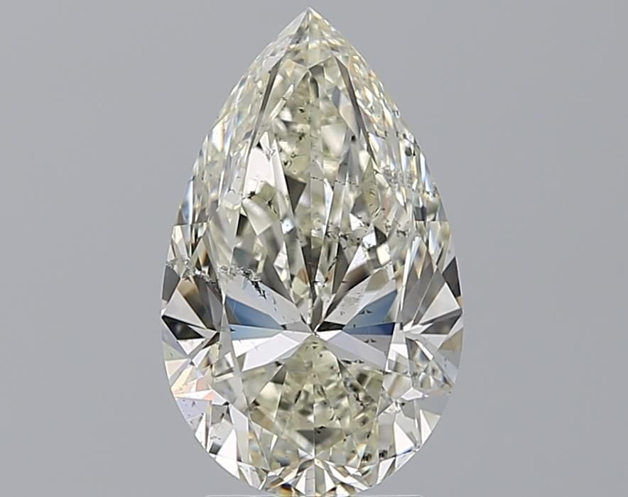 3.52ct K SI2 Rare Carat Ideal Cut Pear Diamond
