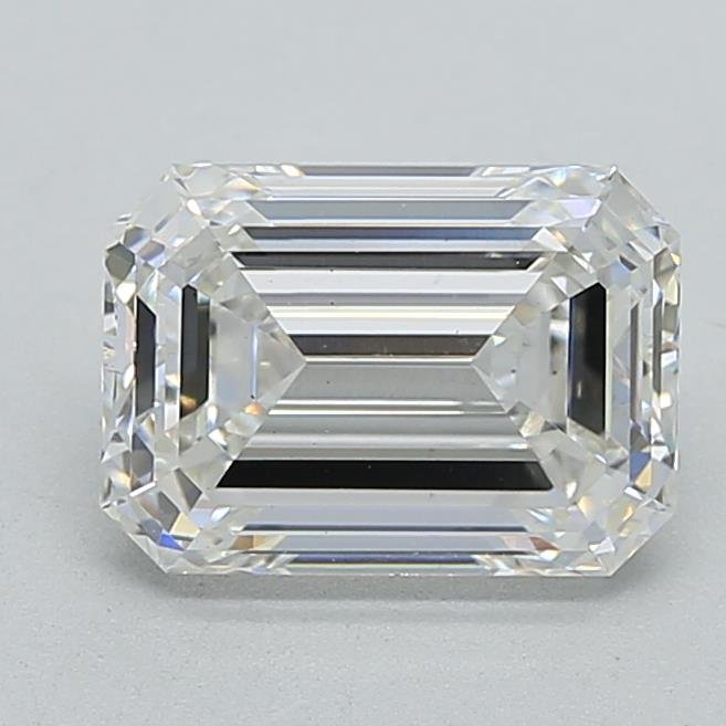 3.06ct G VS1 Rare Carat Ideal Cut Emerald Lab Grown Diamond