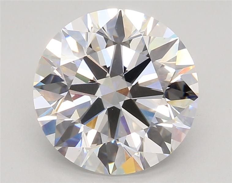 4.06ct D VS2 Rare Carat Ideal Cut Round Lab Grown Diamond