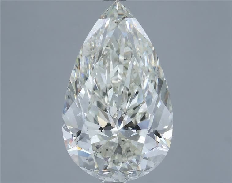 8.02ct I SI1 Rare Carat Ideal Cut Pear Diamond