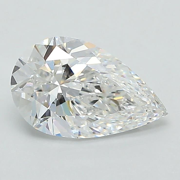 1.11ct E VVS2 Rare Carat Ideal Cut Pear Lab Grown Diamond