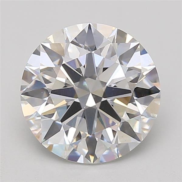 3.08ct E VS1 Rare Carat Ideal Cut Round Lab Grown Diamond