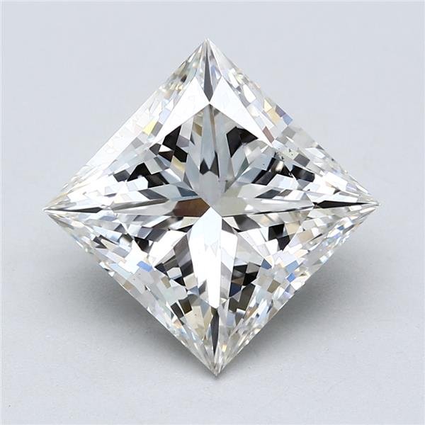 5.05ct H VS2 Rare Carat Ideal Cut Princess Lab Grown Diamond