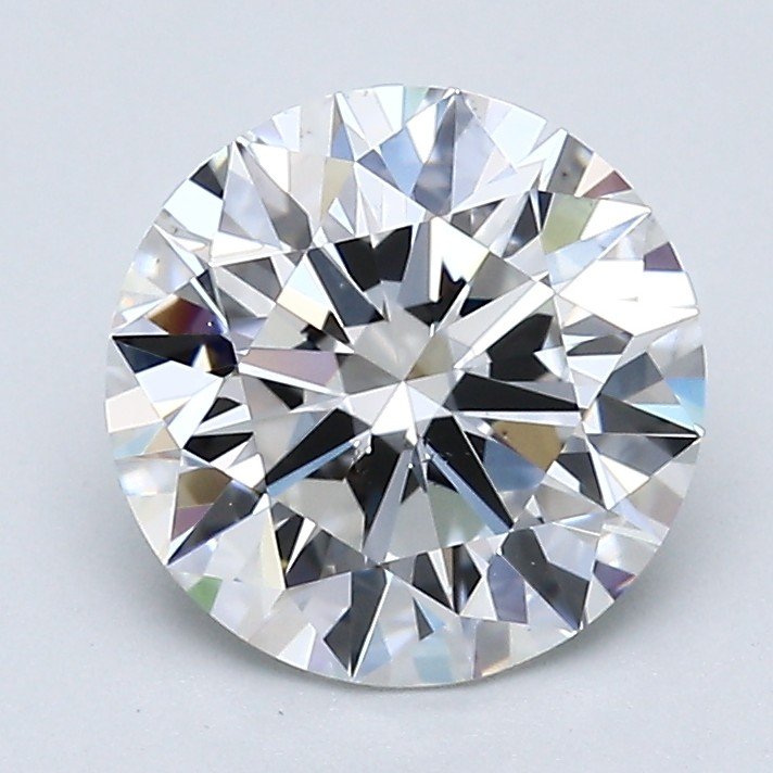 2.11ct F VS2 Rare Carat Ideal Cut Round Diamond