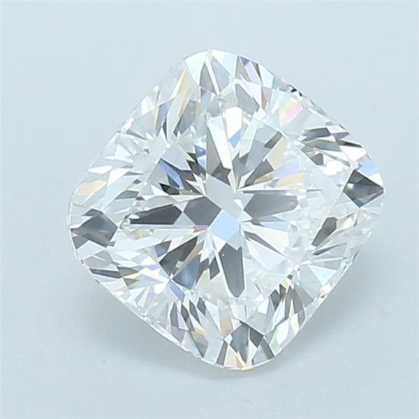 3.22ct F VVS2 Rare Carat Ideal Cut Cushion Lab Grown Diamond