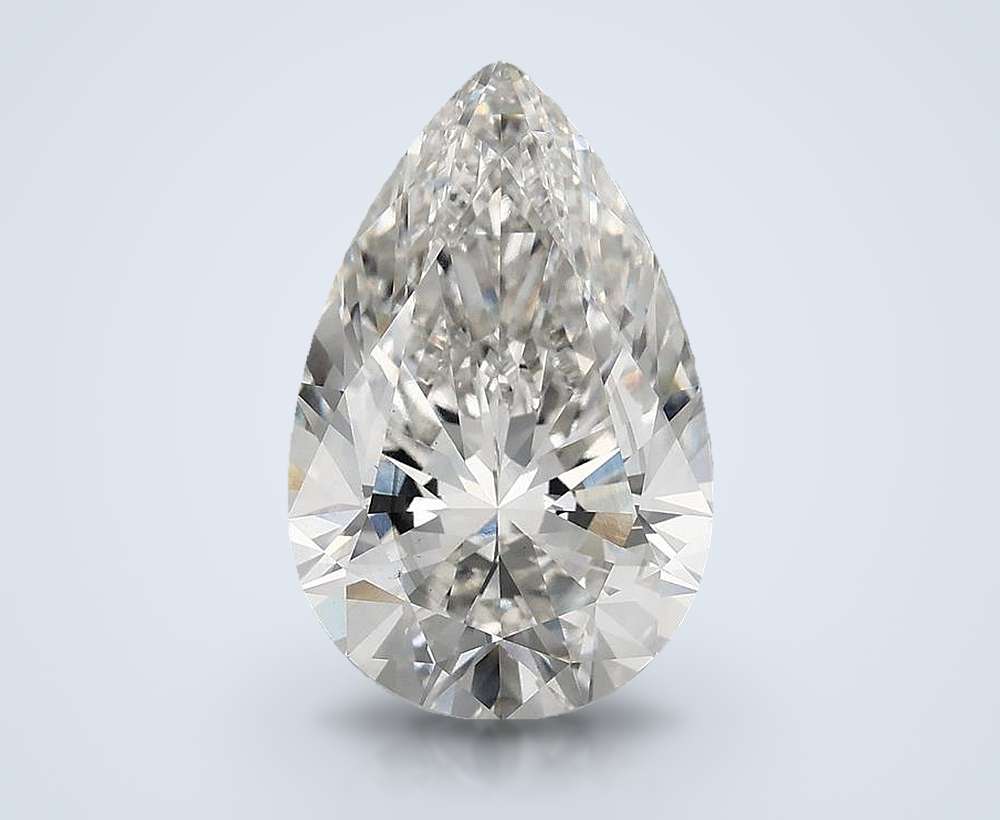 5.80 Carat Pear Lab Diamond