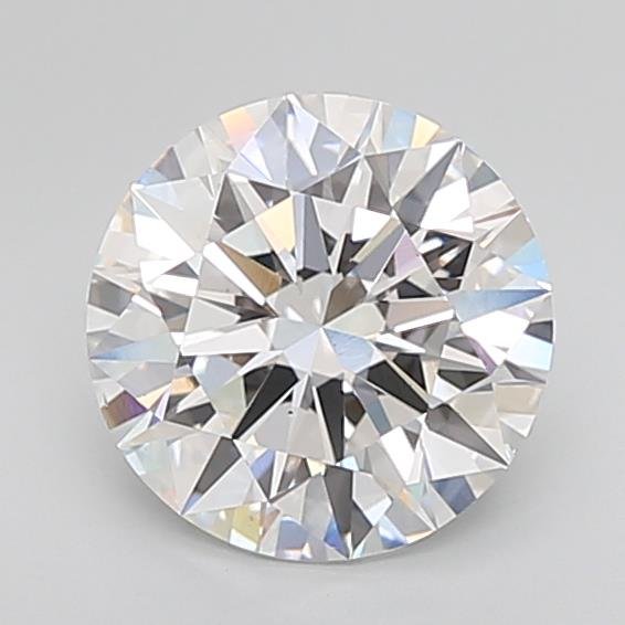 3.08ct E VS2 Rare Carat Ideal Cut Round Lab Grown Diamond