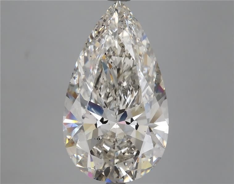 6.56ct H VS2 Rare Carat Ideal Cut Pear Lab Grown Diamond