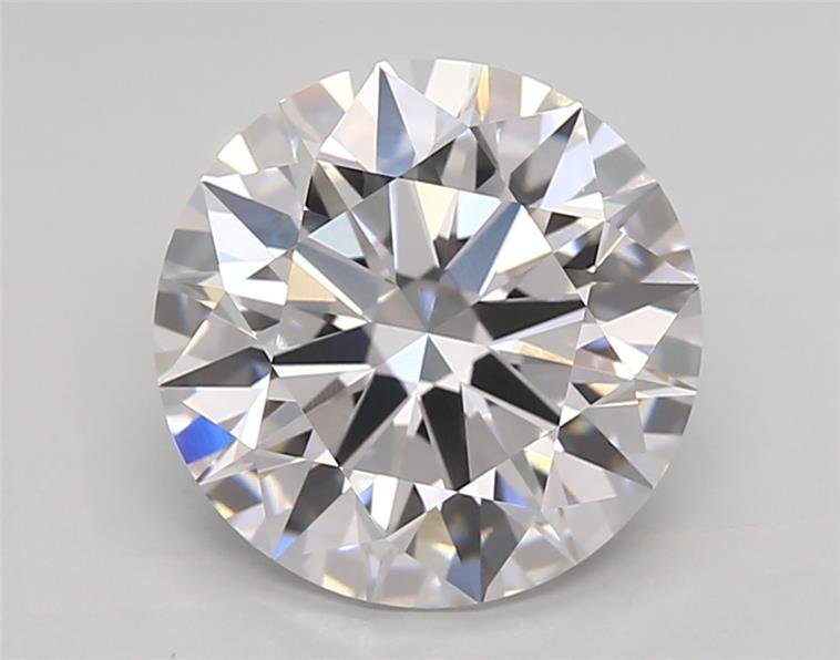 3.31ct D VVS2 Rare Carat Ideal Cut Round Lab Grown Diamond