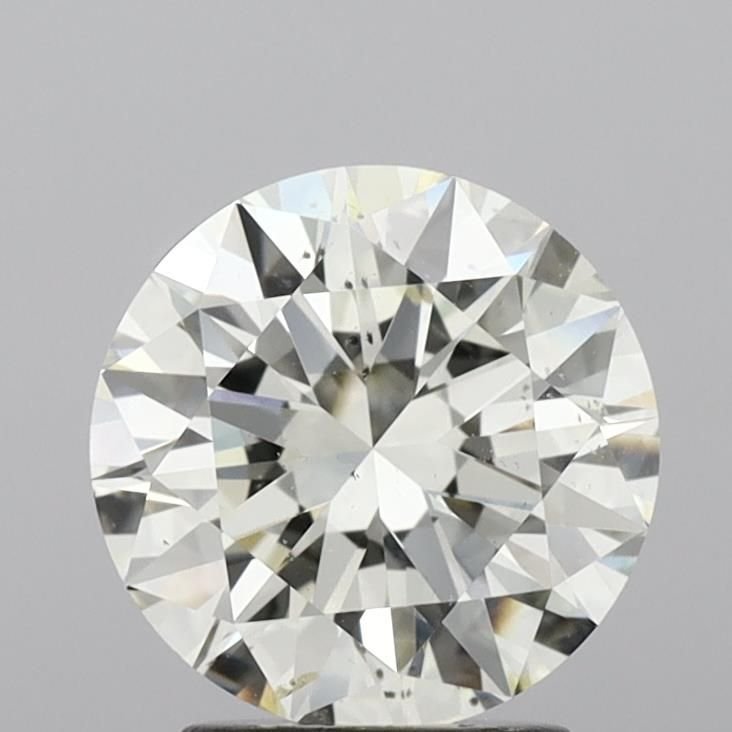 3.01ct K SI1 Rare Carat Ideal Cut Round Diamond