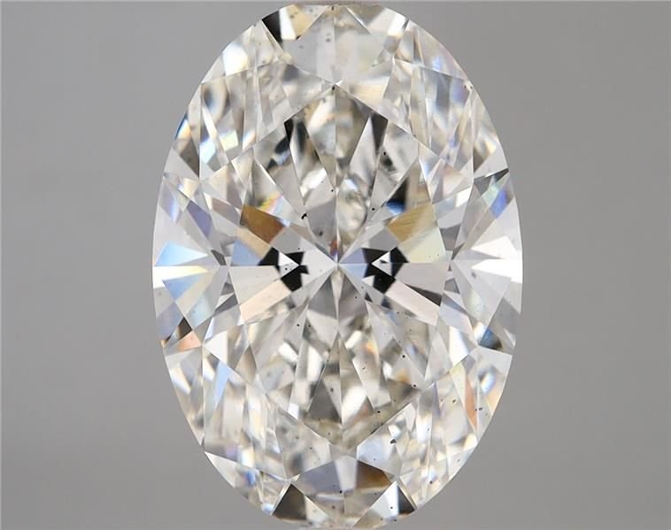 5.15ct H SI1 Rare Carat Ideal Cut Oval Lab Grown Diamond