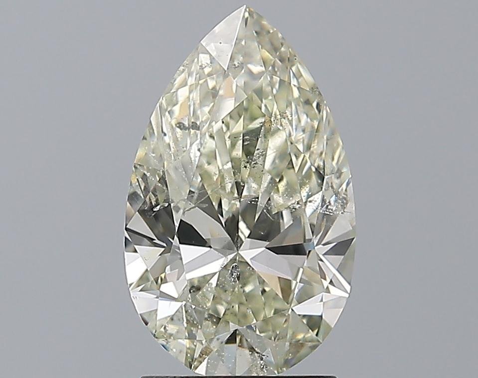 2.01ct K SI2 Rare Carat Ideal Cut Pear Diamond