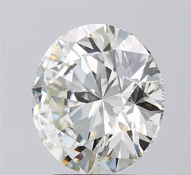 4.09ct K VS2 Rare Carat Ideal Cut Round Diamond