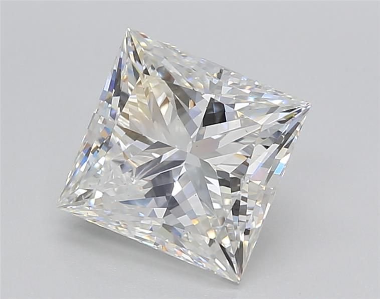 2.52ct F VS1 Rare Carat Ideal Cut Princess Lab Grown Diamond