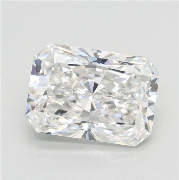 3.09ct E VVS2 Rare Carat Ideal Cut Radiant Lab Grown Diamond