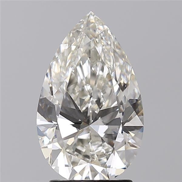 2.61ct H VS1 Rare Carat Ideal Cut Pear Lab Grown Diamond