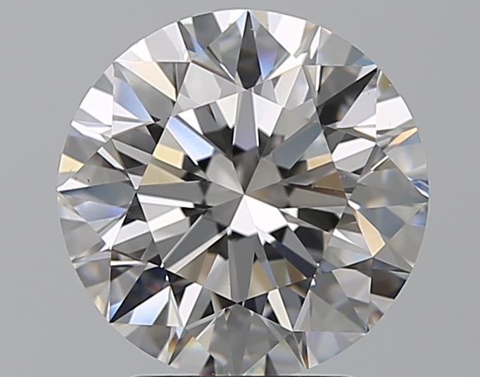 2.81ct F VS2 Rare Carat Ideal Cut Round Diamond