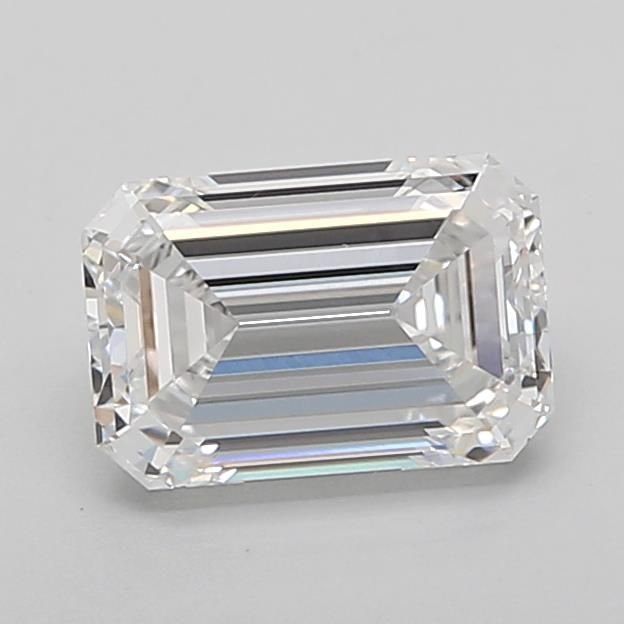 1.35ct D VS1 Rare Carat Ideal Cut Emerald Lab Grown Diamond