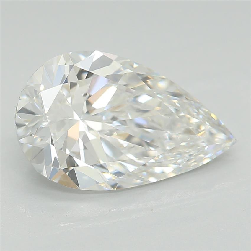 1.58ct E VVS2 Very Good Cut Pear Lab Grown Diamond
