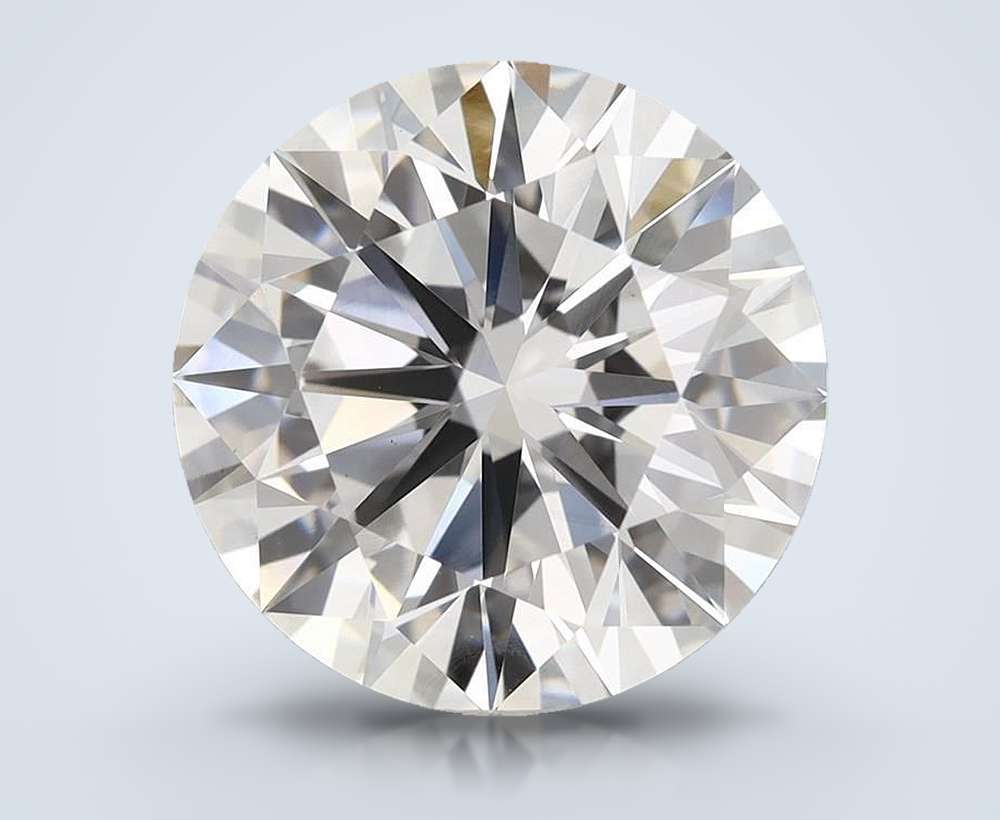 6.93 Carat Round Lab Diamond