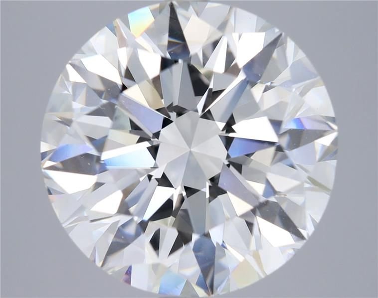 7.01ct H VS2 Rare Carat Ideal Cut Round Diamond
