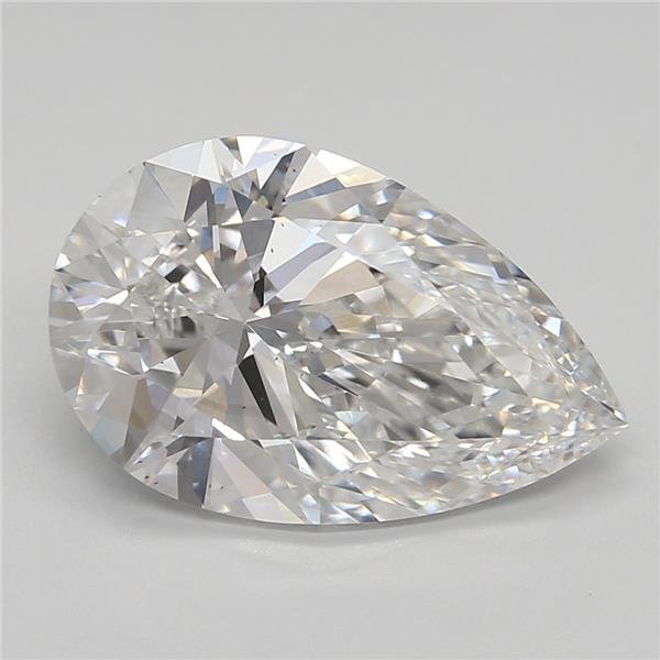 4.01ct E VS2 Rare Carat Ideal Cut Pear Lab Grown Diamond