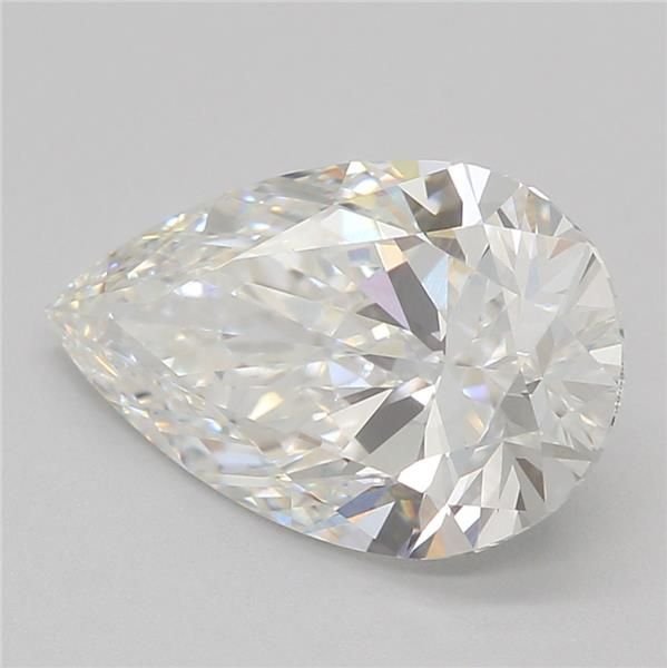 1.56ct E VVS2 Rare Carat Ideal Cut Pear Lab Grown Diamond