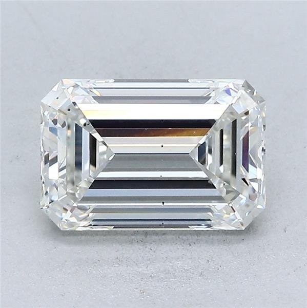 2.05ct G VS2 Rare Carat Ideal Cut Emerald Lab Grown Diamond