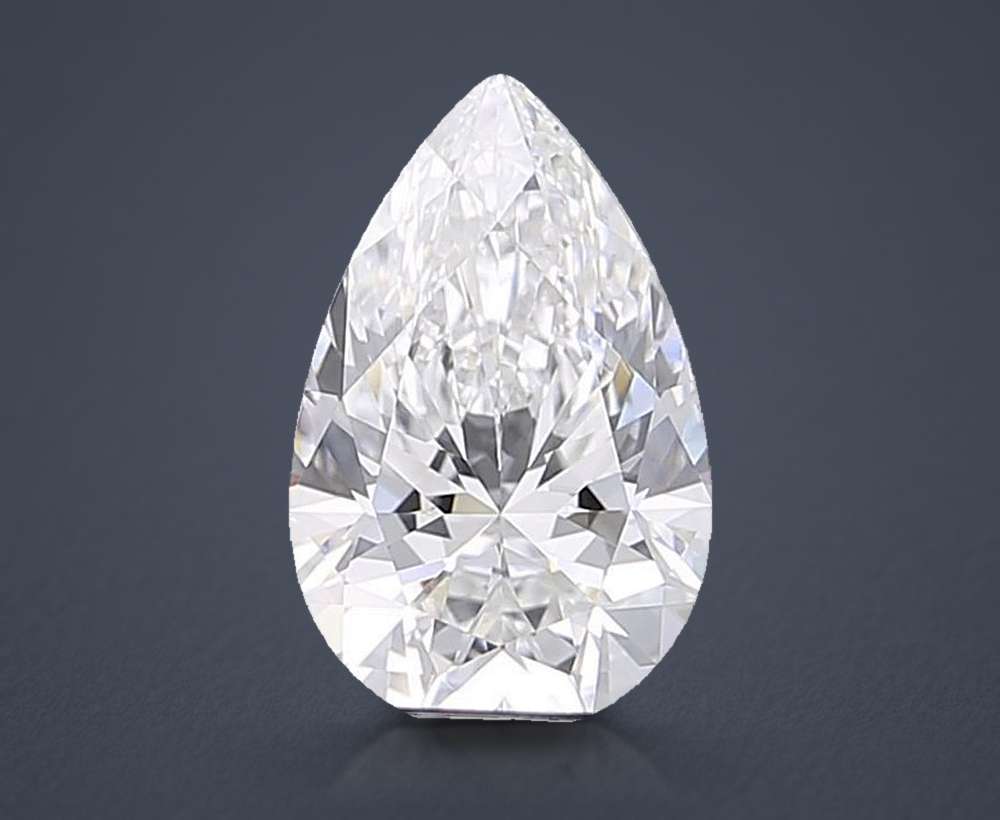 2.00 Carat Pear Lab Diamond