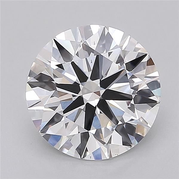 3.01ct D VS2 Rare Carat Ideal Cut Round Lab Grown Diamond