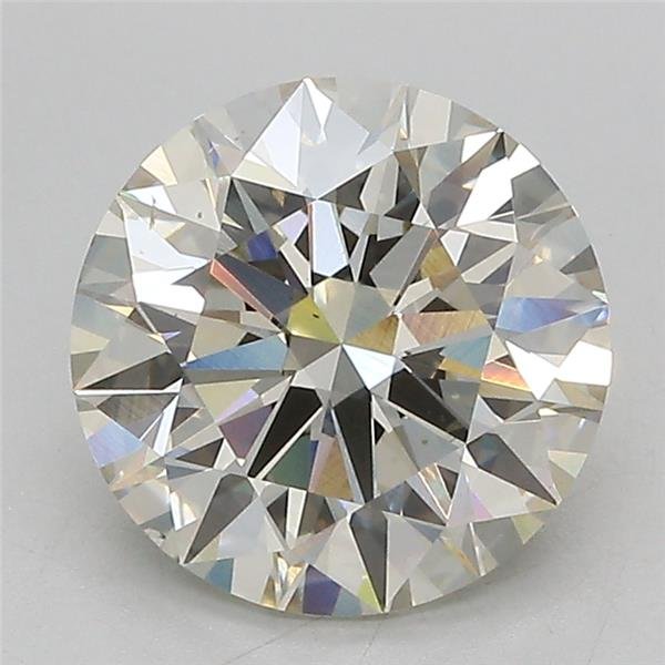 3.04ct J VS2 Rare Carat Ideal Cut Round Lab Grown Diamond