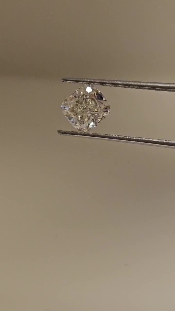 1.00ct K SI1 Rare Carat Ideal Cut Cushion Diamond