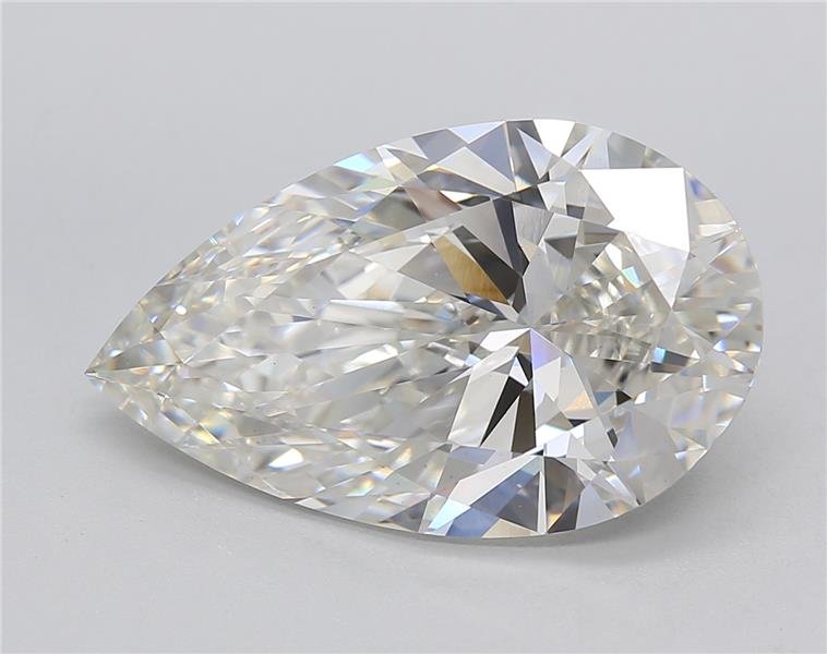 7.25ct H VS1 Rare Carat Ideal Cut Pear Lab Grown Diamond