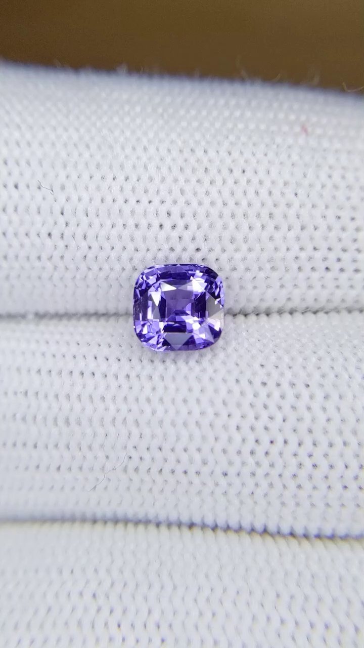 2.06 Carat Purple Cushion Sapphire