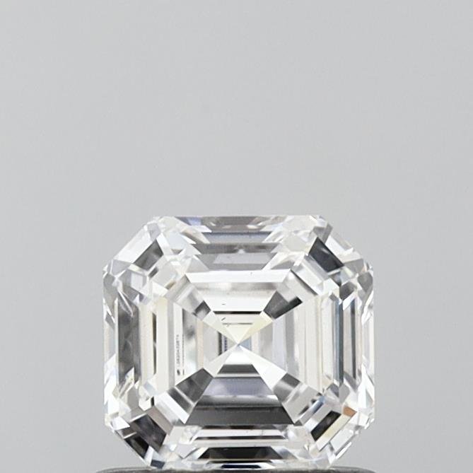 0.76ct D VS2 Rare Carat Ideal Cut Asscher Lab Grown Diamond