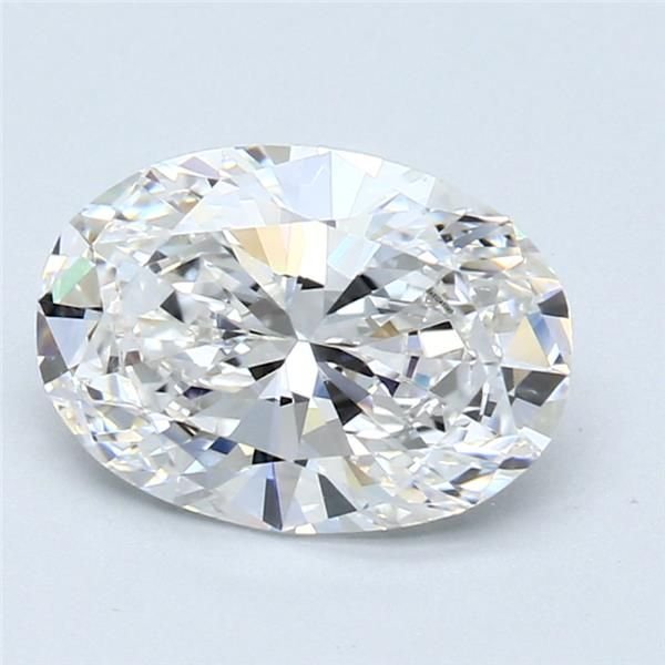 2.01ct D VS2 Rare Carat Ideal Cut Oval Diamond