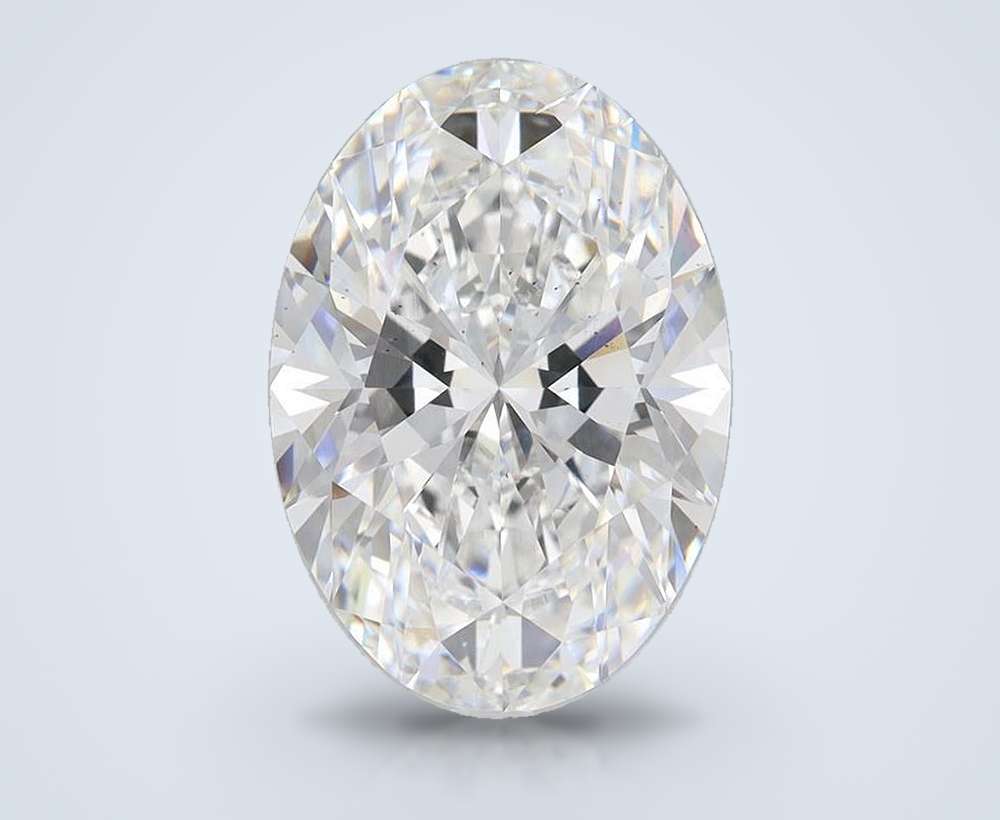 7.40 Carat Oval Lab Diamond