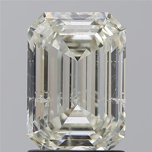 2.00ct I SI2 Very Good Cut Emerald Diamond