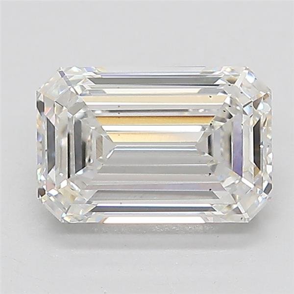 1.76ct F VS2 Rare Carat Ideal Cut Emerald Lab Grown Diamond