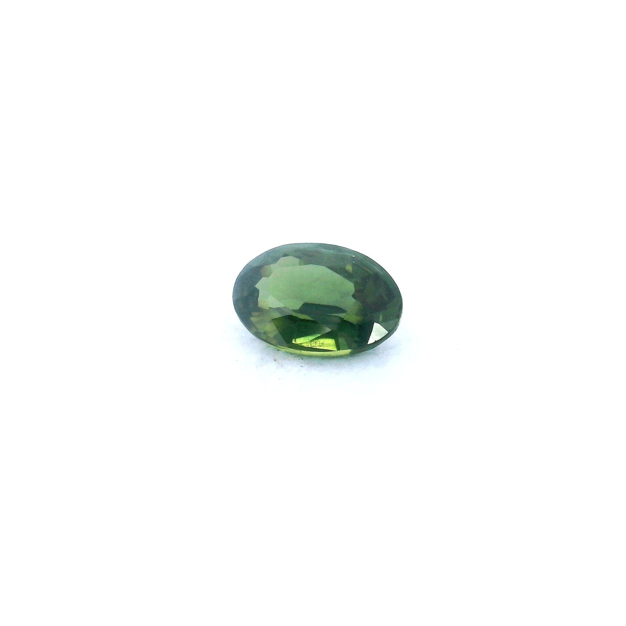 0.64 Carat Green Oval Sapphire