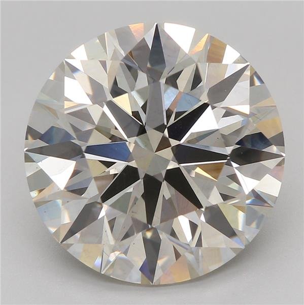 5.20ct K SI1 Rare Carat Ideal Cut Round Lab Grown Diamond