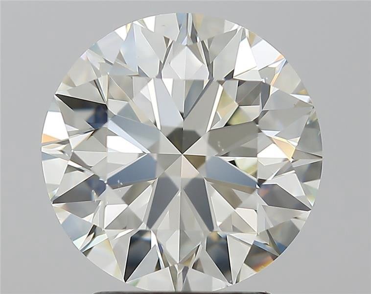 3.07ct J VS2 Rare Carat Ideal Cut Round Diamond