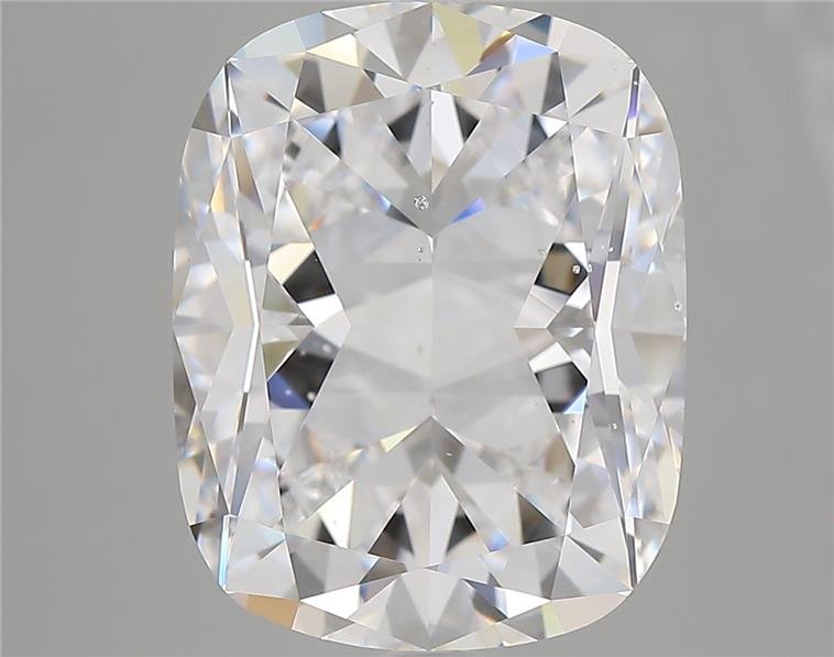 7.03ct D SI1 Rare Carat Ideal Cut Cushion Diamond