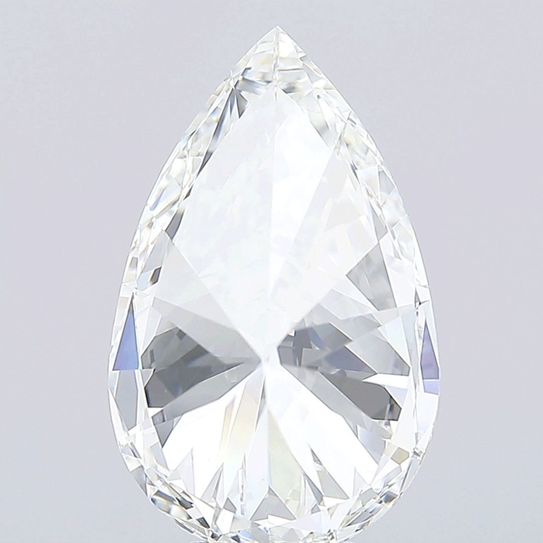 10.01ct F VS1 Rare Carat Ideal Cut Pear Lab Grown Diamond