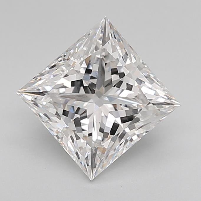 1.55ct F VS1 Rare Carat Ideal Cut Princess Lab Grown Diamond