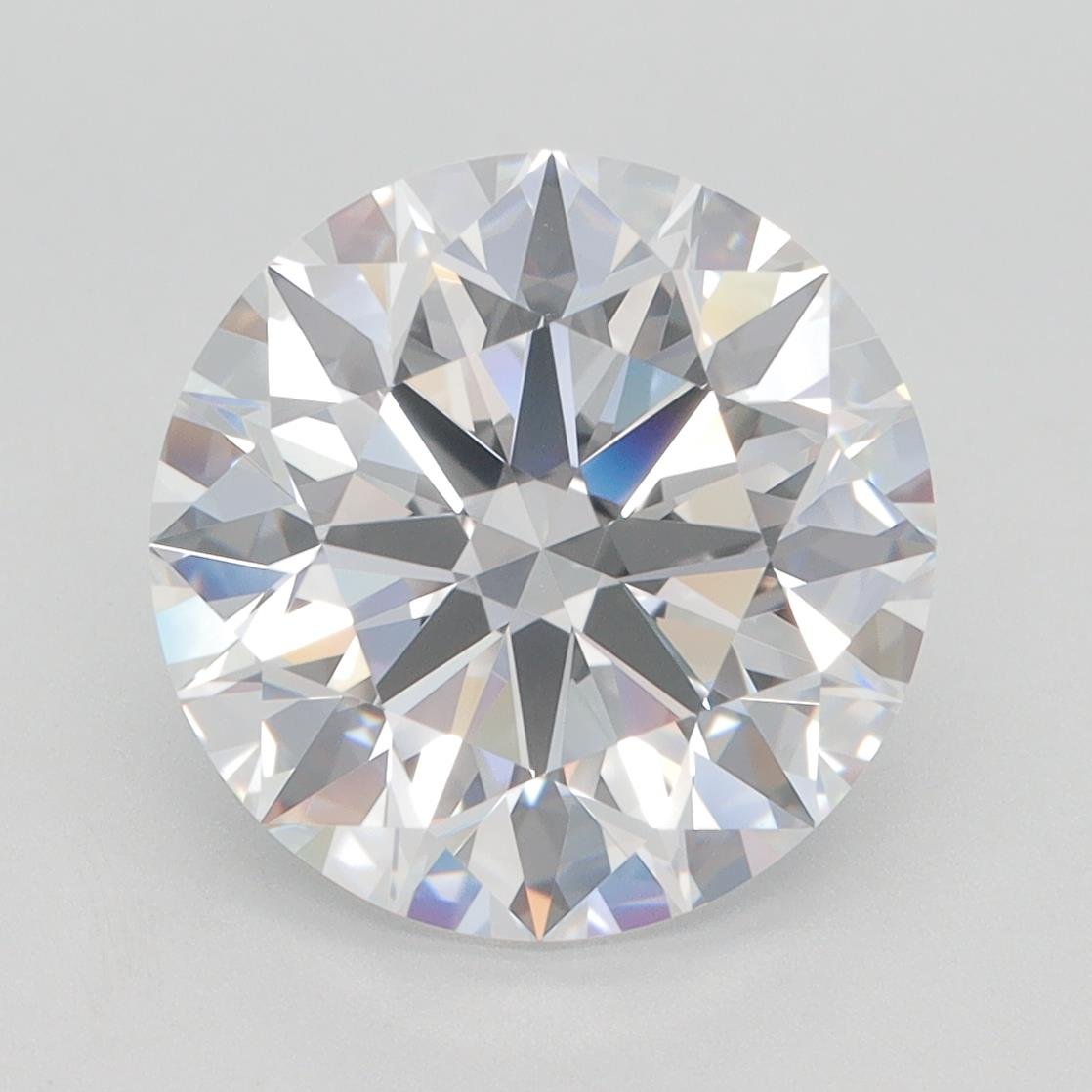 4.63ct D VVS2 Rare Carat Ideal Cut Round Lab Grown Diamond