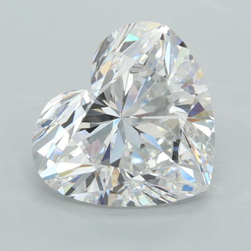 2.57ct D VVS1 Rare Carat Ideal Cut Heart Lab Grown Diamond