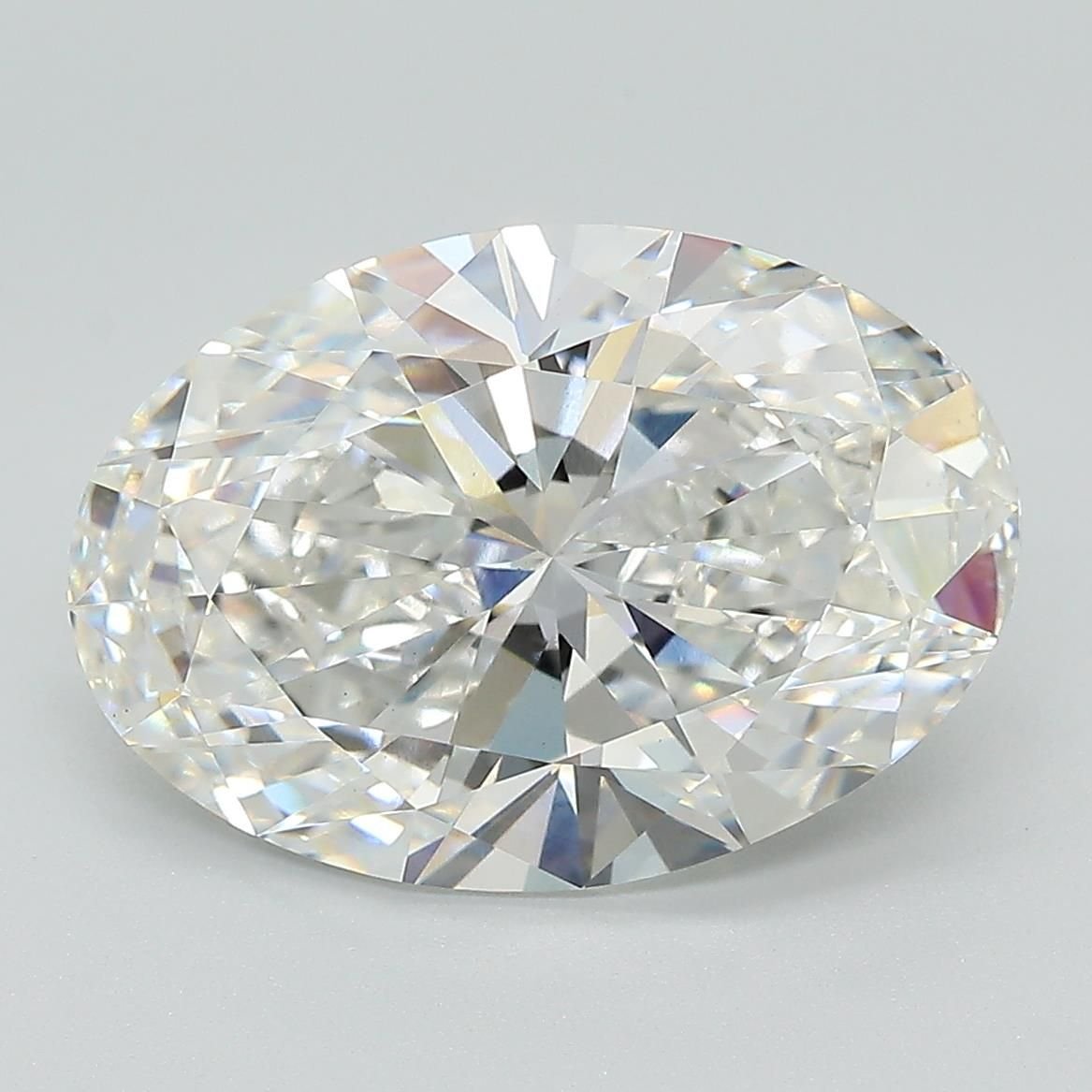 5.54ct F VS1 Rare Carat Ideal Cut Oval Lab Grown Diamond