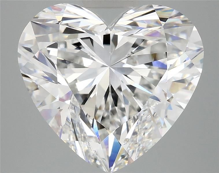 7.04ct E VVS2 Rare Carat Ideal Cut Heart Lab Grown Diamond