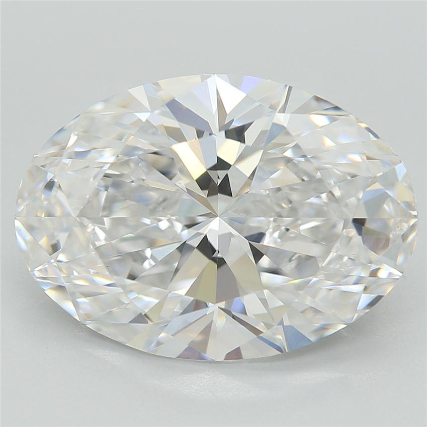 3.88ct F VS2 Rare Carat Ideal Cut Oval Lab Grown Diamond